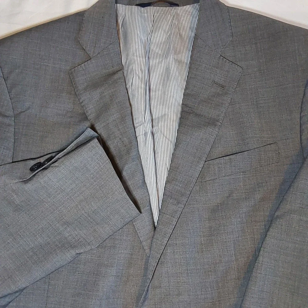 Brooks Brothers Blazer Men 41R Gray 346 Explorer WoolBlend Fitzgerald Fit Jacket